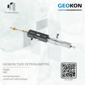 GEOKON Ealey Tape Extensometer 1610 untuk monitoring deformasi tunnel dan struktur