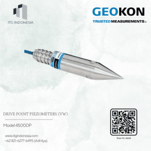 Drive Point Piezometers VW 4500DP untuk monitoring tekanan air pori