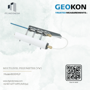 Geokon Multilevel Piezometer VW Model 4500MLP untuk monitoring tekanan air tanah