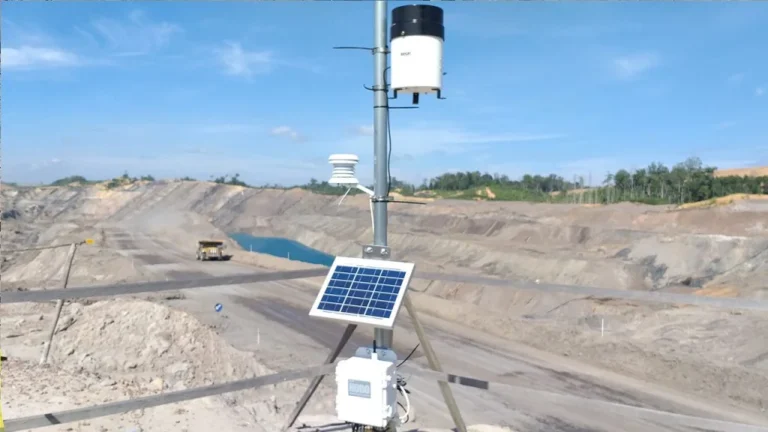 alat monitoring curah hujan pada tambang