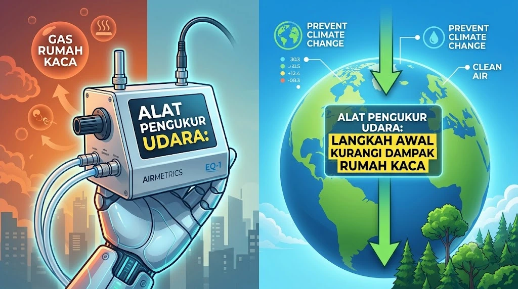 Alat Pengukur Udara digunakan untuk memantau kualitas udara ambien dan mendukung pengurangan dampak rumah kaca.