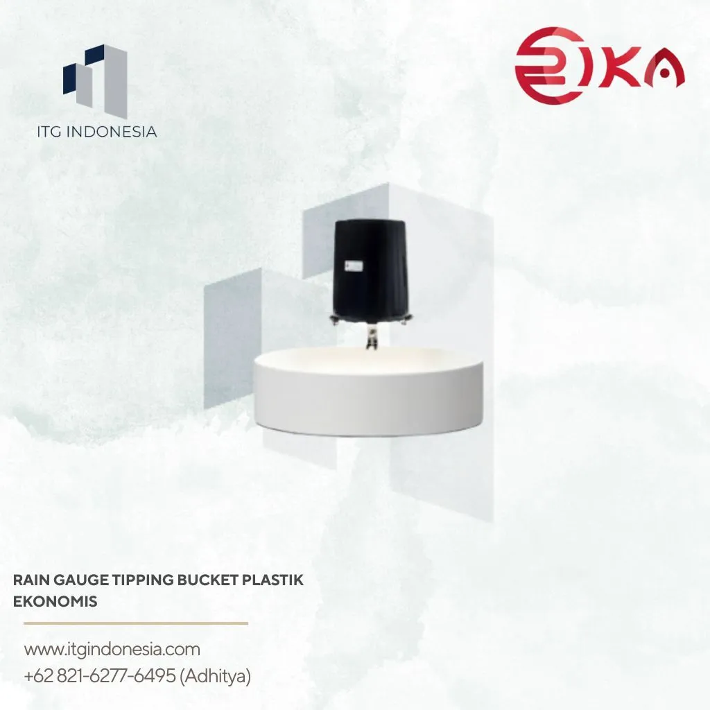 Rain Gauge Tipping Bucket Plastik Ekonomis Rika RK400-04