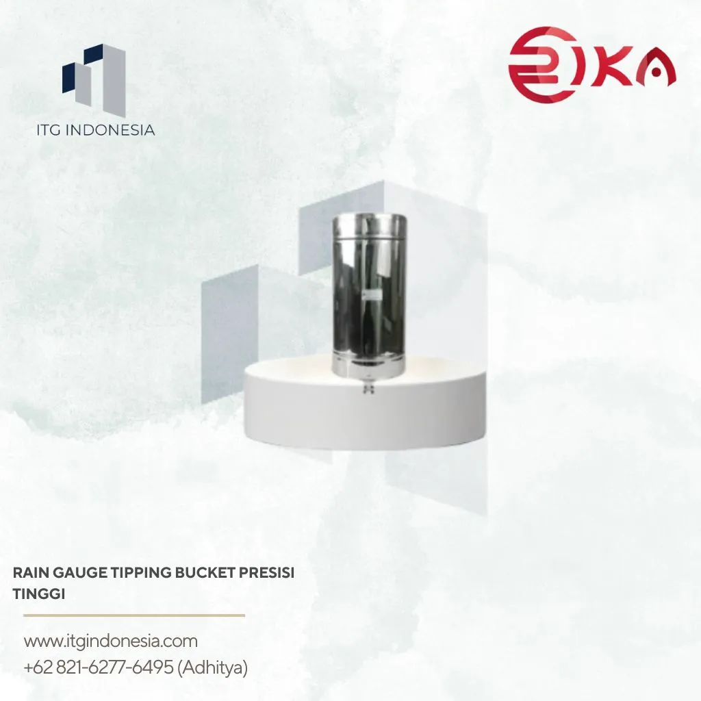 Rain Gauge Tipping Bucket Presisi Tinggi Rika RK400-01C