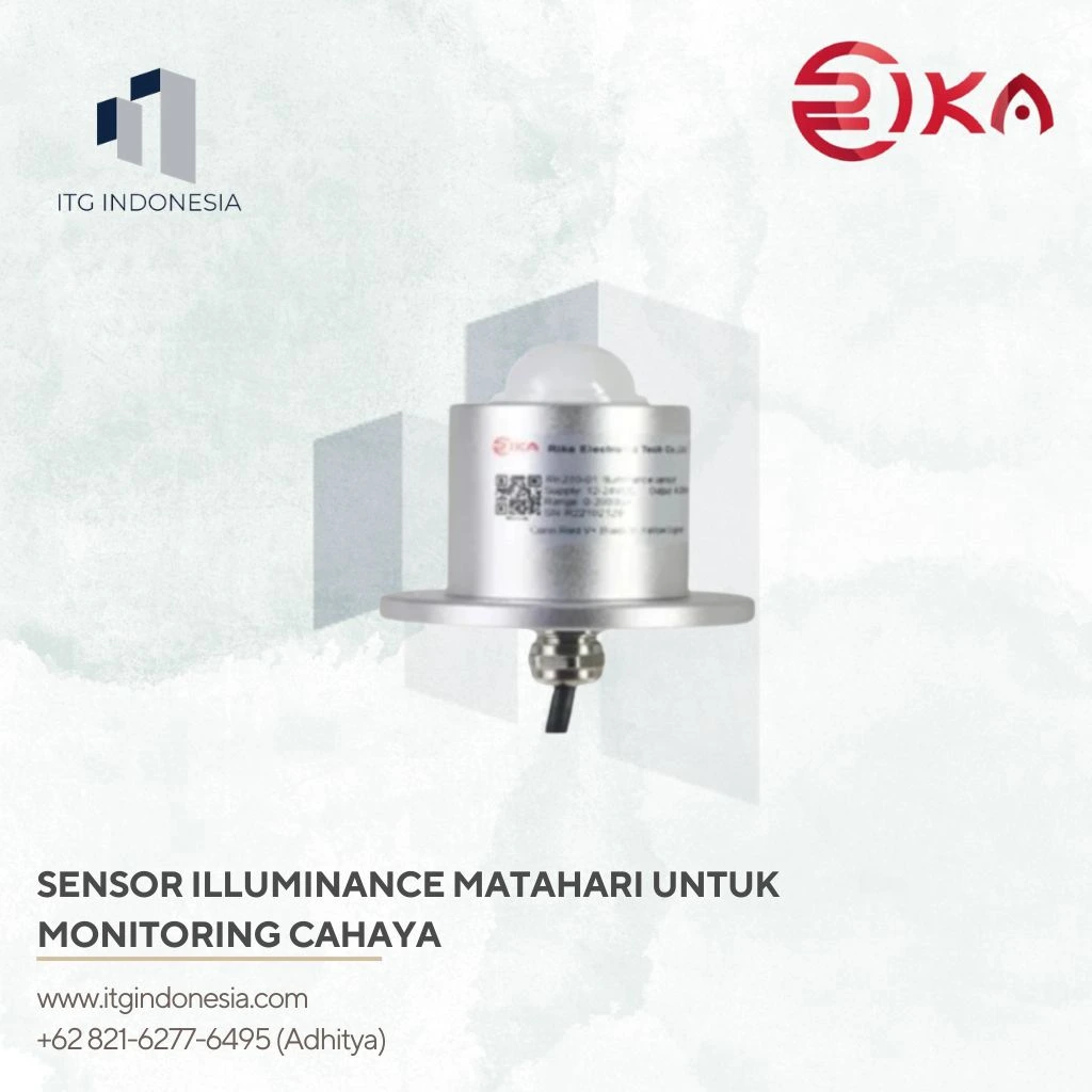 Sensor Illuminance Matahari Untuk Monitoring Cahaya Rika RK210-01