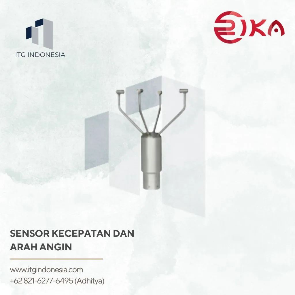 Sensor Kecepatan Dan Arah Angin Ultrasonic Untuk Monitoring Cuaca Rika RK120-08