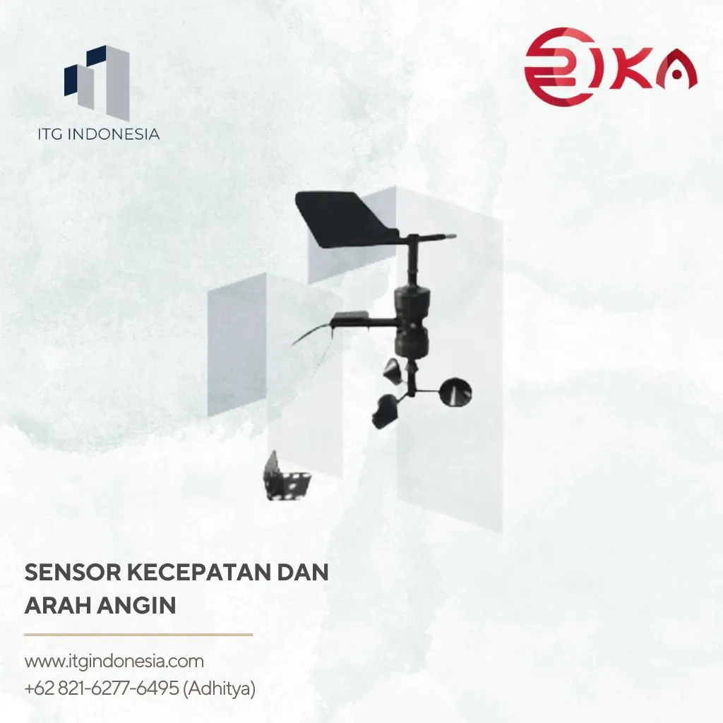 Sensor Kecepatan Dan Arah Angin Untuk Monitoring Cuaca Rika RK120-01C