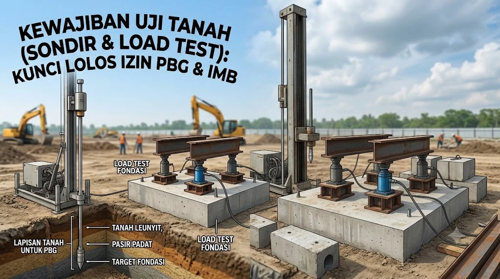 Kewajiban Teknis Pengujian Tanah Sondir CPT dan Load Test Fondasi Bangunan