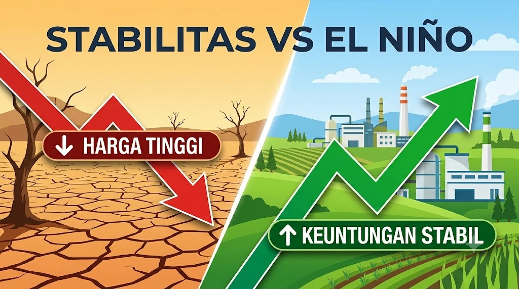 Cuaca Ekstrem akibat fenomena El Nino dapat memengaruhi operasional sektor industri melalui perubahan kondisi lingkungan dan cuaca.