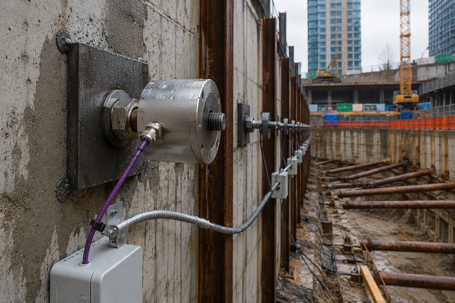 Vibrating Wire Load Cell GEOKON Model 4900 untuk monitoring beban struktur dan geoteknik
