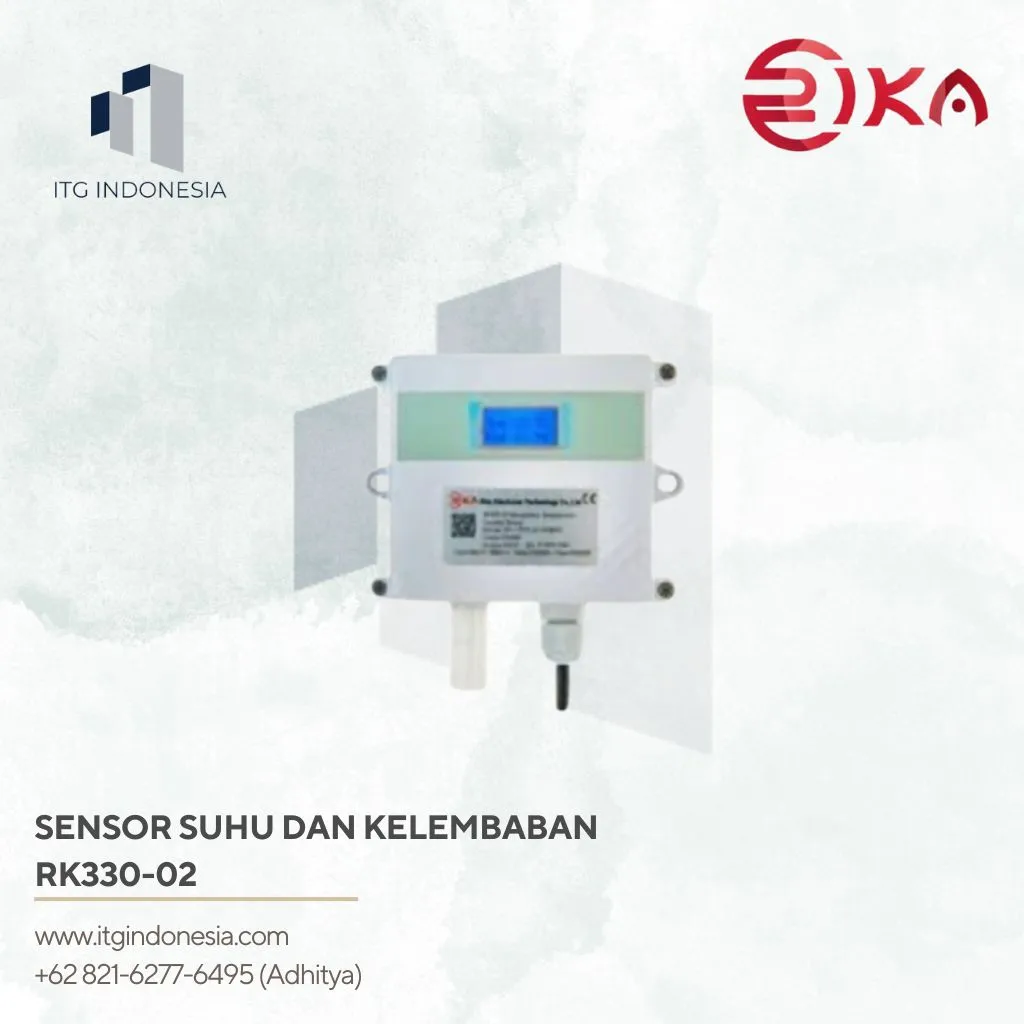 Sensor Suhu dan Kelembaban Ambient Wall-Mounted Rika RK330-02