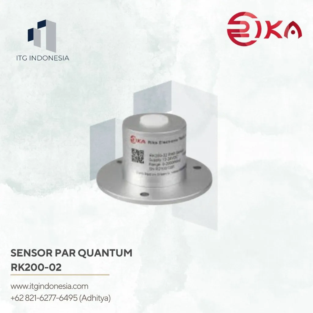 Sensor PAR Quantum untuk Pengukuran Radiasi Fotosintesis Rika RK200-02