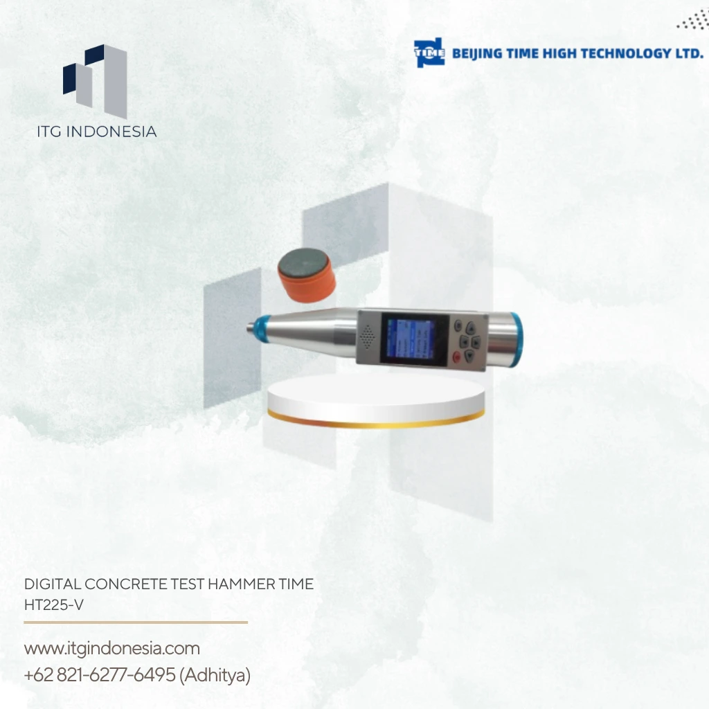 Digital Concrete Test Hammer TIME HT225-V untuk pengujian kekuatan beton