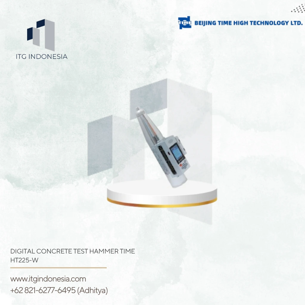 Digital Concrete Test Hammer TIME HT225-W untuk pengujian kekuatan beton