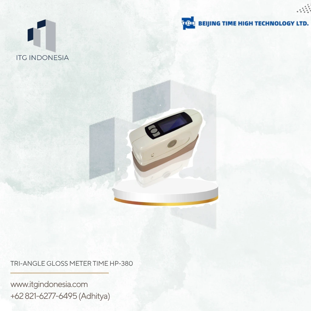 Tri-angle Gloss Meter TIME HP-380 untuk mengukur kilap permukaan material