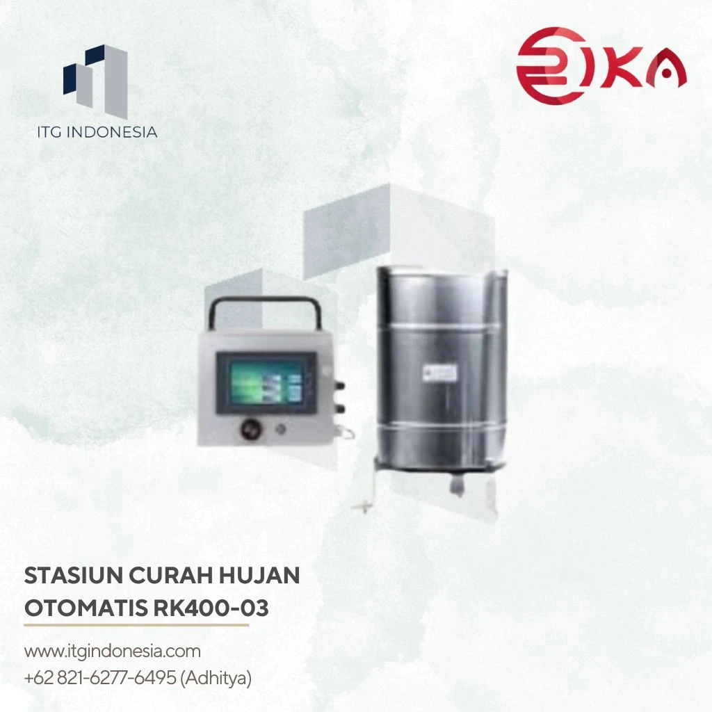 Stasiun Curah Hujan Otomatis untuk Monitoring Hujan Rika RK400-03