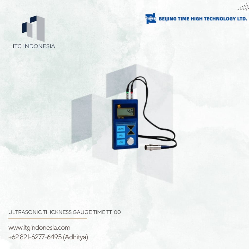 Ultrasonic Thickness Gauge TIME TT100 untuk pengukuran ketebalan material