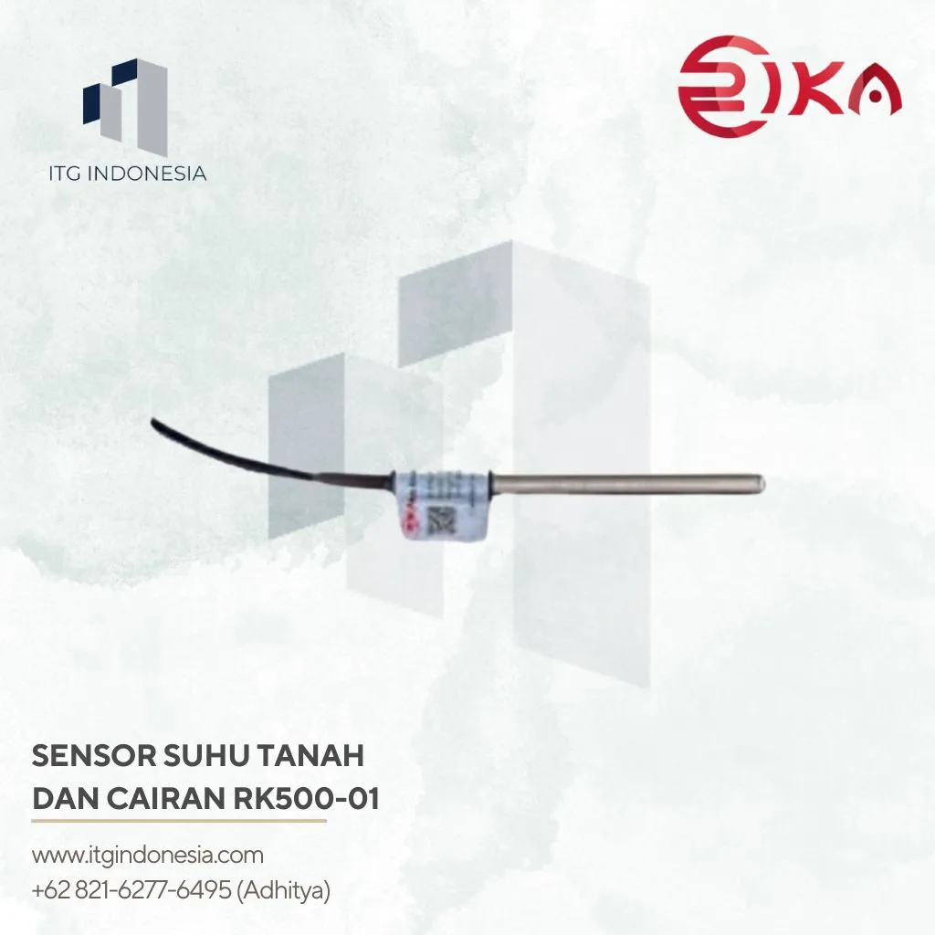Sensor Suhu Tanah dan Cairan untuk Monitoring Lingkungan Rika RK500-01