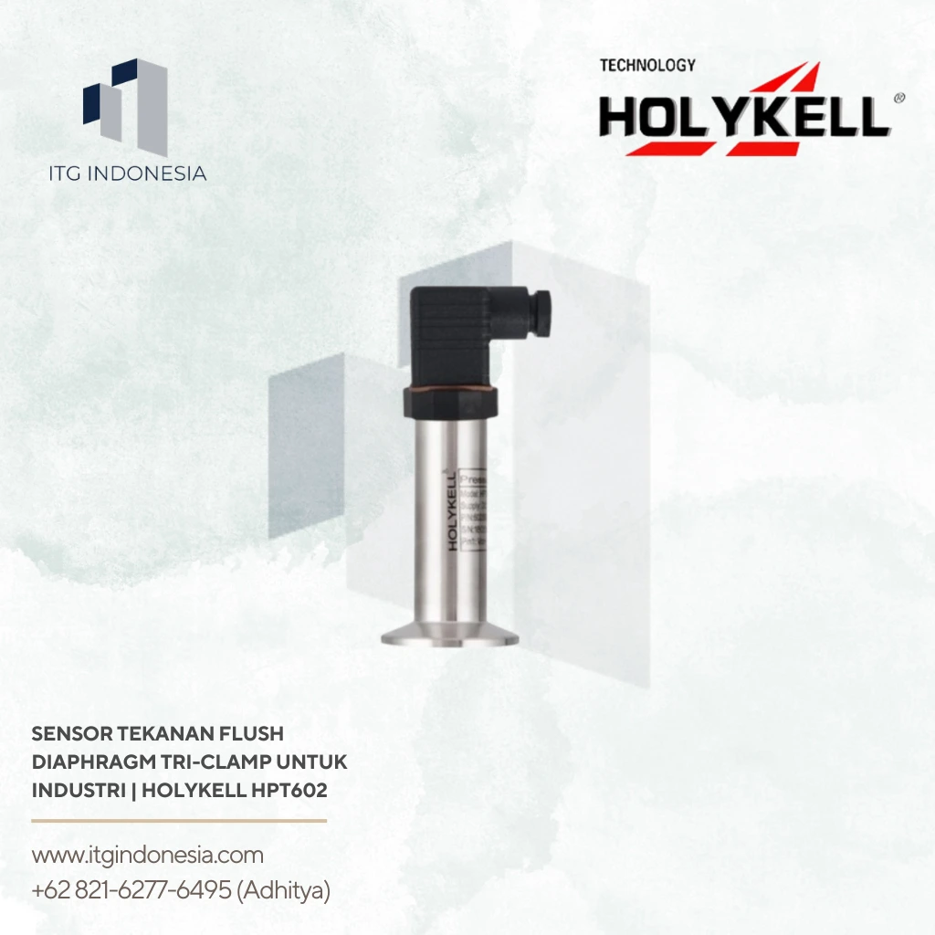 Holykell HPT602 sensor tekanan flush diaphragm tri clamp