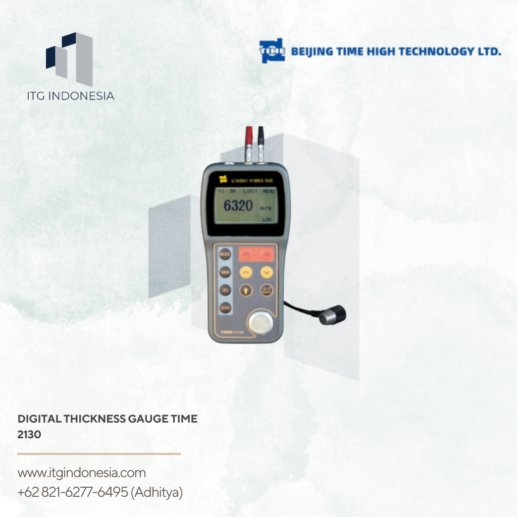 Digital Thickness Gauge TIME 2130 untuk pengukuran ketebalan material