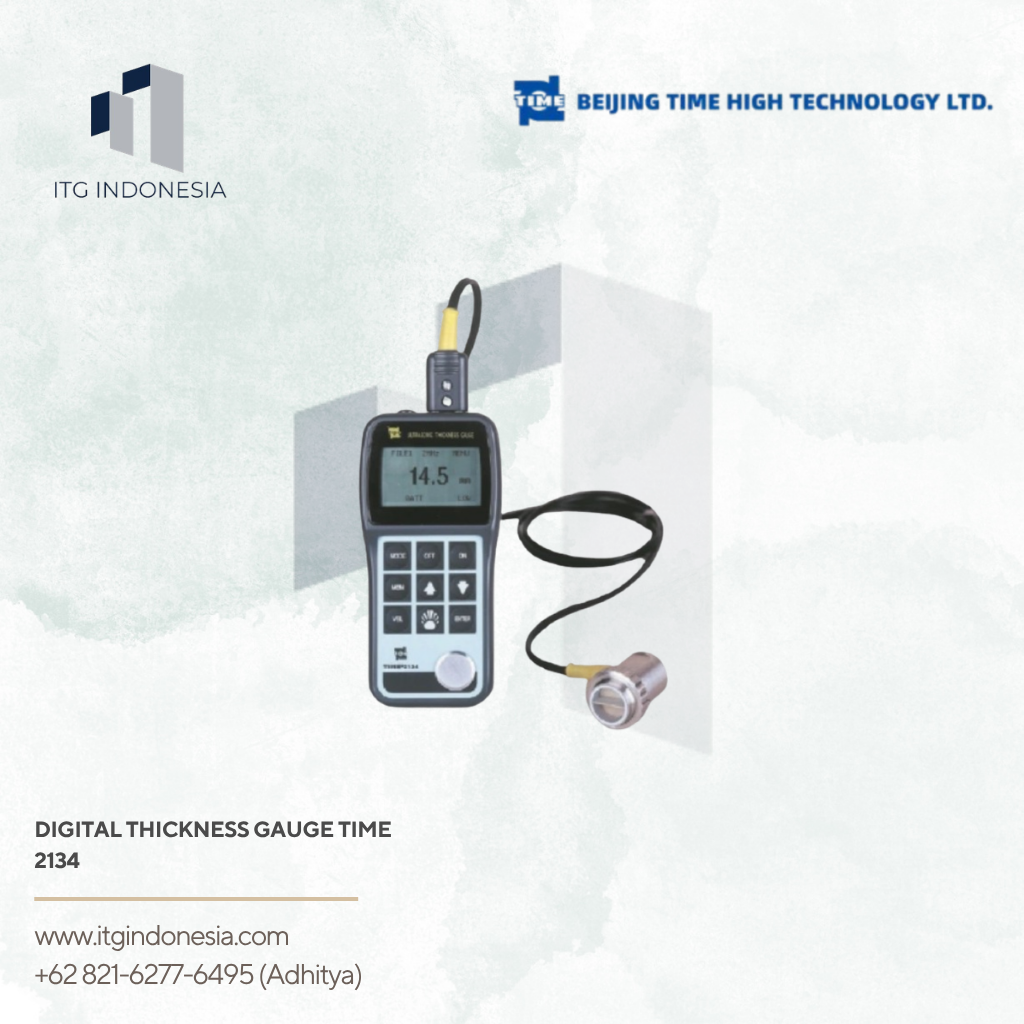 Digital Thickness Gauge TIME 2134 untuk pengukuran ketebalan material