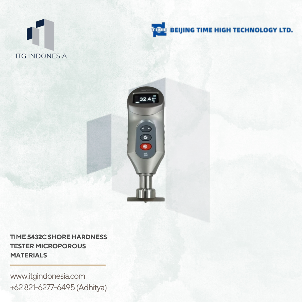 Shore Hardness Tester TIME 5432C untuk pengujian material mikropori