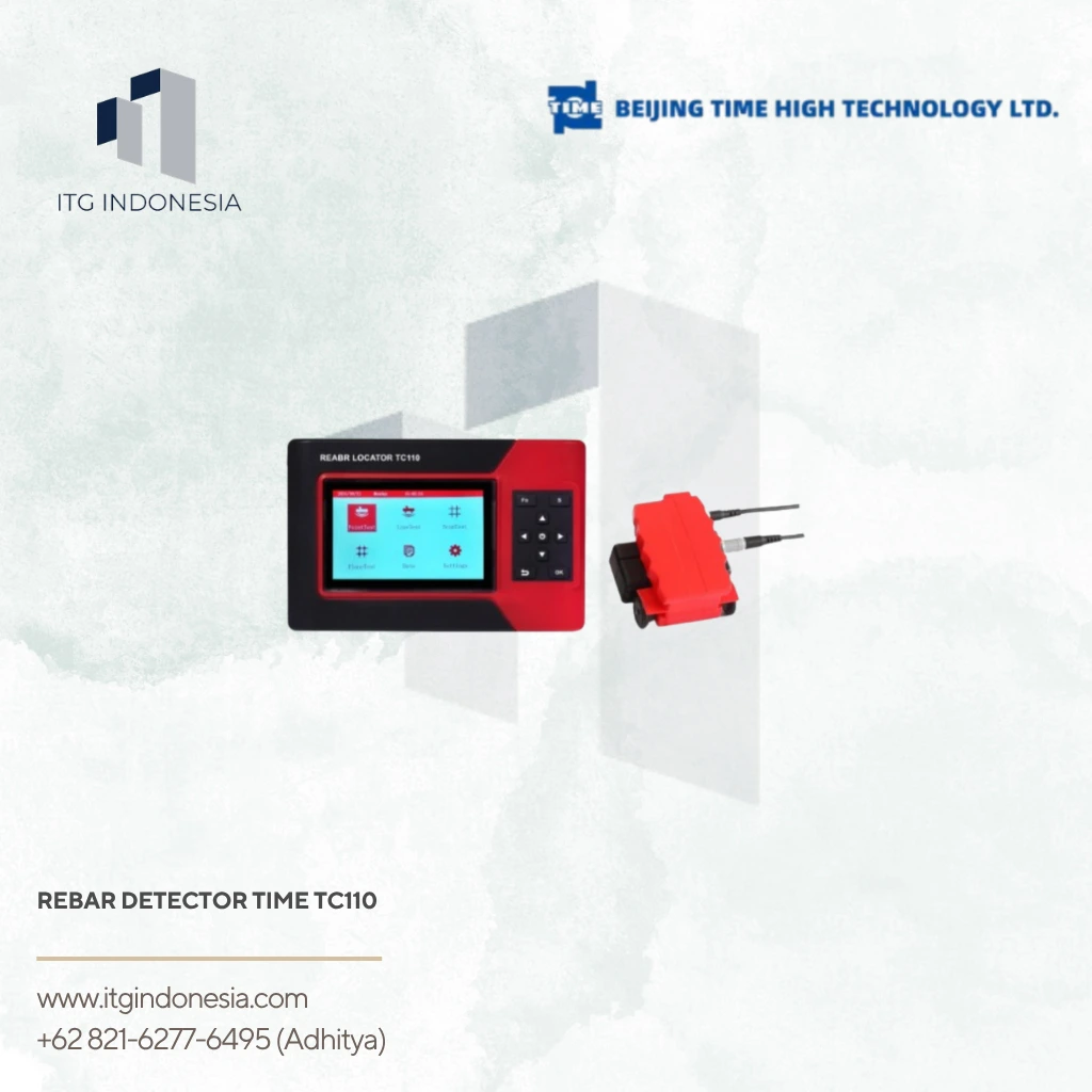 Rebar Detector TIME TC110 untuk deteksi tulangan beton