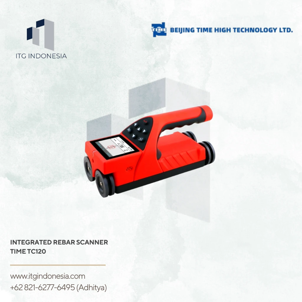 Integrated Rebar Scanner TIME TC120 untuk deteksi tulangan beton