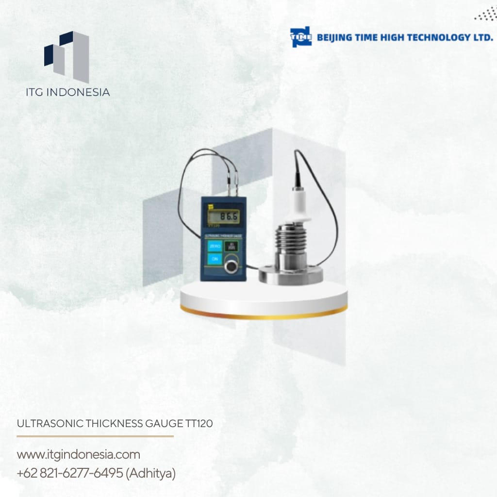 Ultrasonic Thickness Gauge TT120 untuk pengukuran ketebalan material