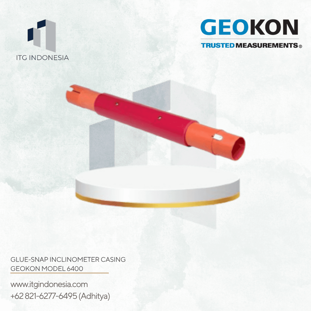 Glue-Snap Inclinometer Casing Geokon Model 6400 untuk monitoring deformasi geoteknik