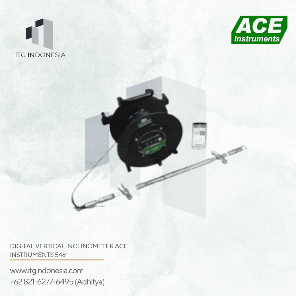 Digital Vertical Inclinometer Ace Instruments 5481 untuk pengukuran kemiringan vertikal