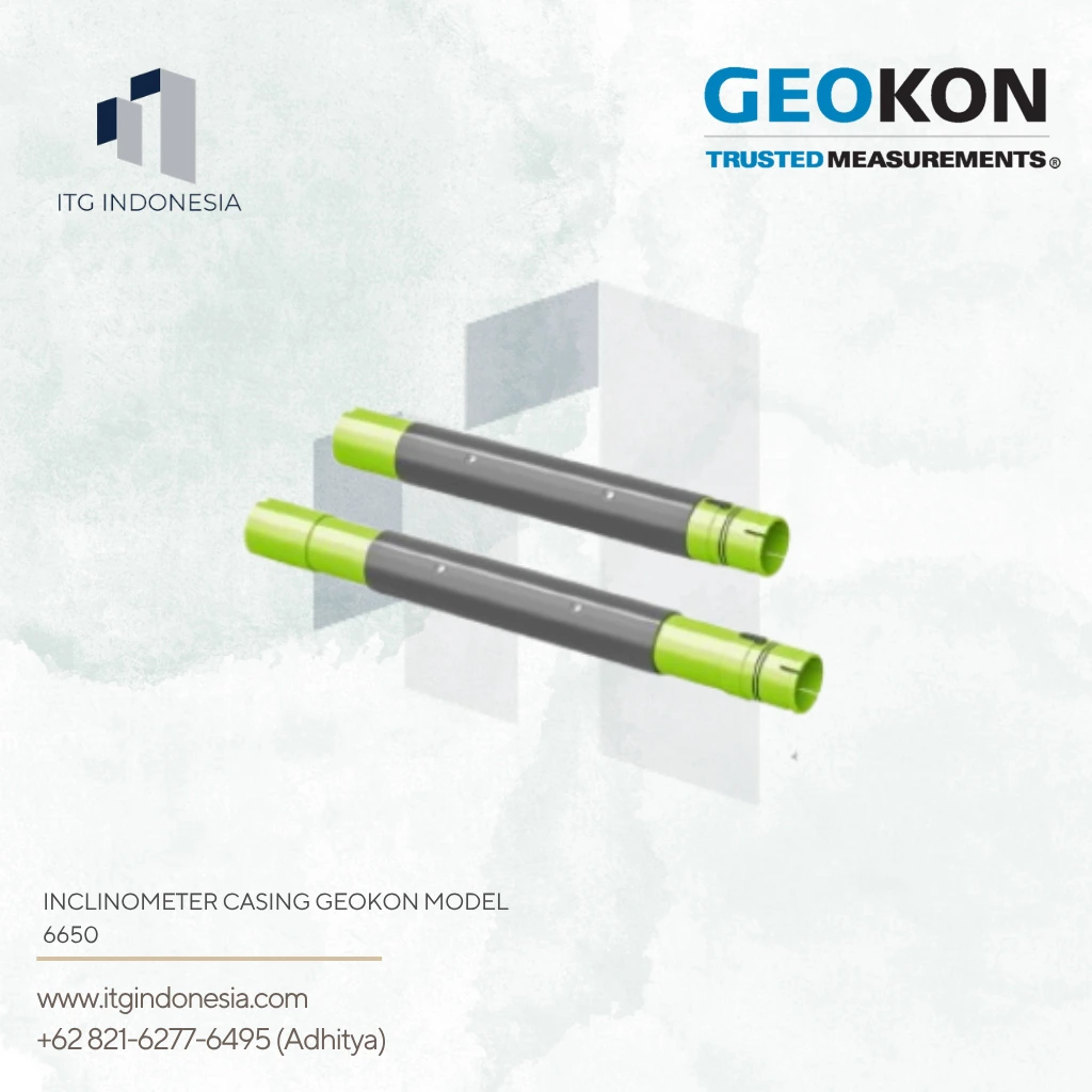 Inclinometer Casing Geokon Model 6650 untuk monitoring deformasi geoteknik