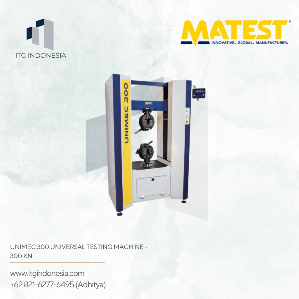 Unimec 300 Universal Testing Machine 300 kN untuk pengujian material