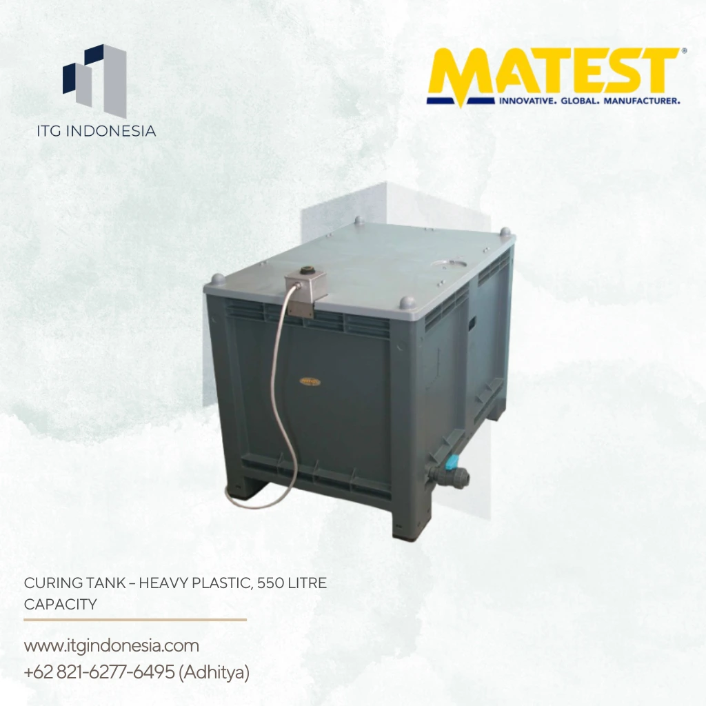 Curing Tank 550 Liter Heavy Plastic untuk curing spesimen beton