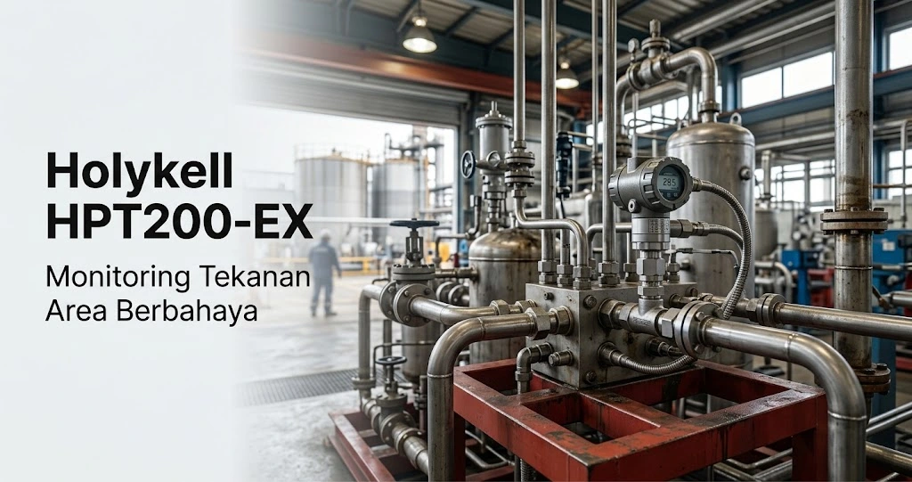 Holykell HPT200-EX untuk monitoring tekanan di area industri berbahaya