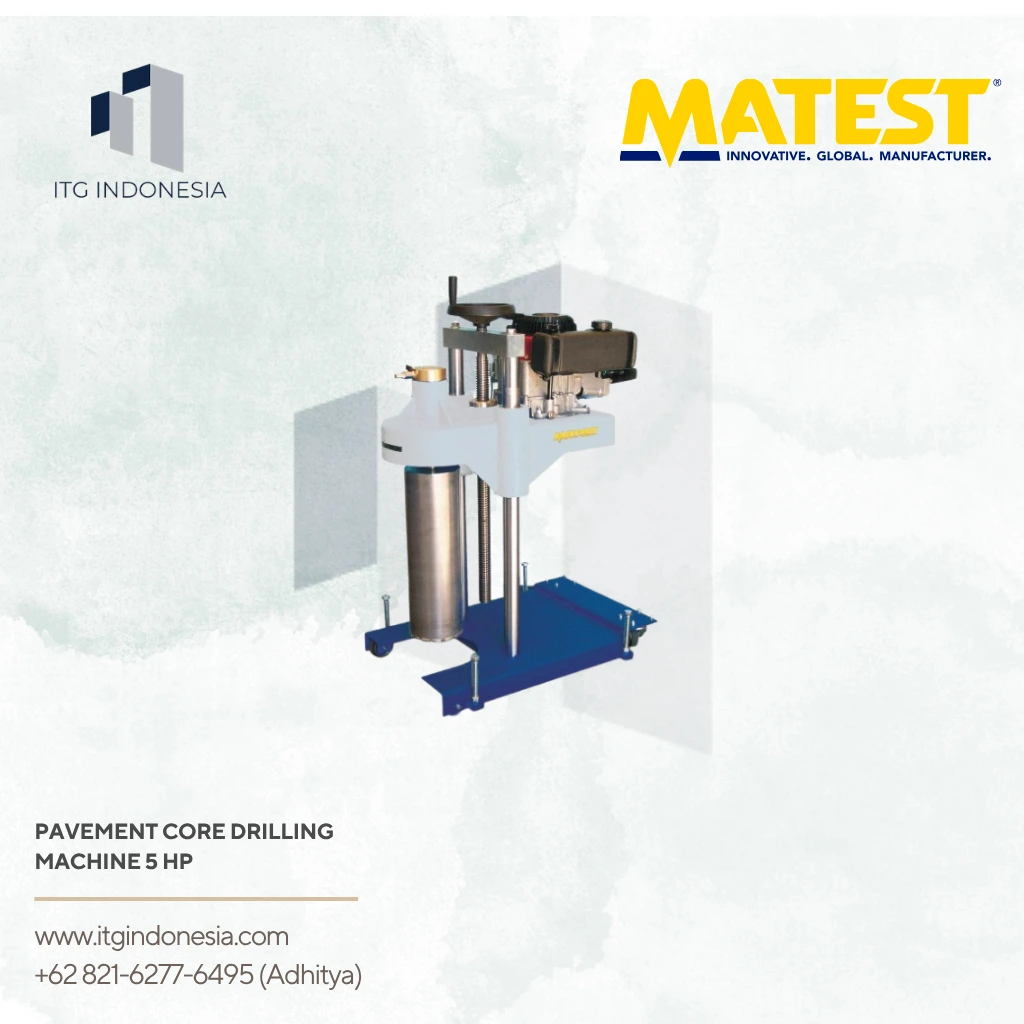 Pavement Core Drilling Machine 5 HP C319 untuk pengambilan sampel core