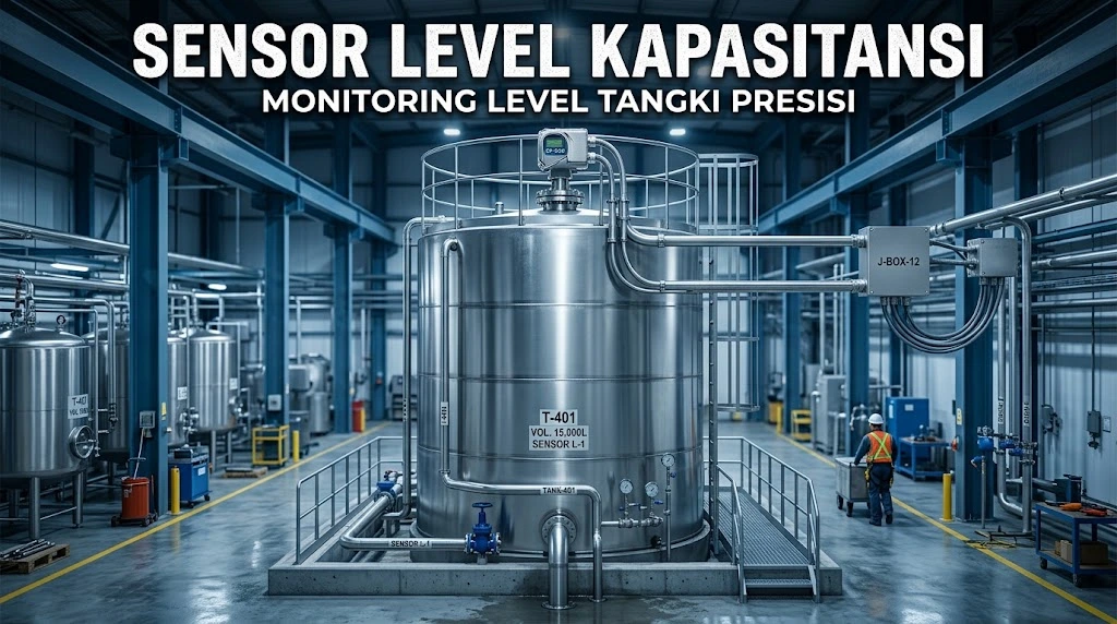 Sensor Level Kapasitansi Holykell HPT621 untuk monitoring level tangki cairan industri