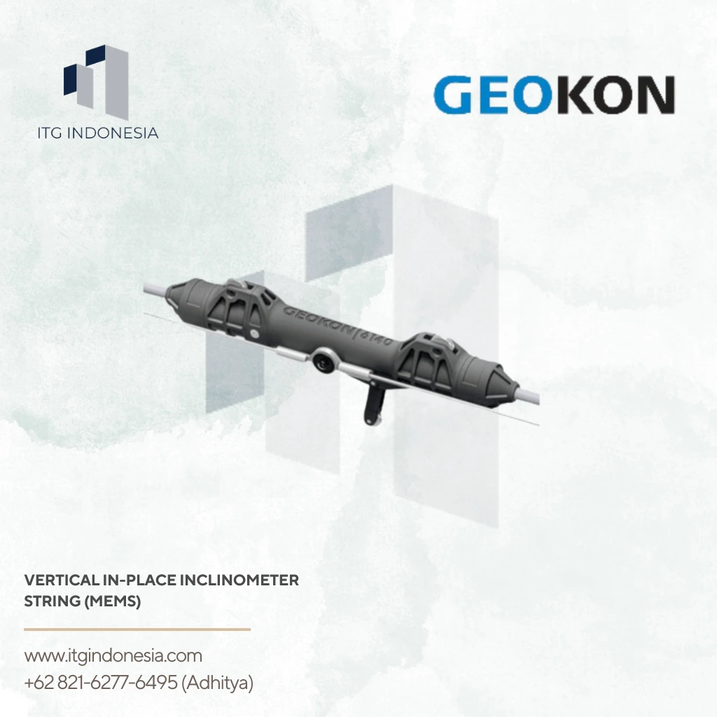 Vertical In-Place Inclinometer String MEMS 6140 untuk monitoring deformasi tanah